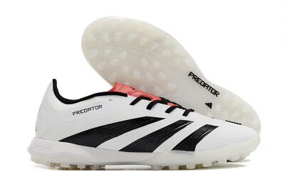 Adidas Predator 24 Elite TF Low-Tops Soccer Shoes - White/Black/Red