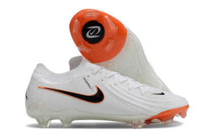 Nike Phantom Luna Elite NU FG Low-Tops Soccer Cleats - White/Black/Orange