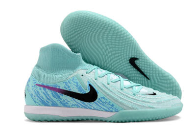 Nike Phantom Luna Elite NU IC High-Tops Soccer Shoes - Jade/Black/Purple