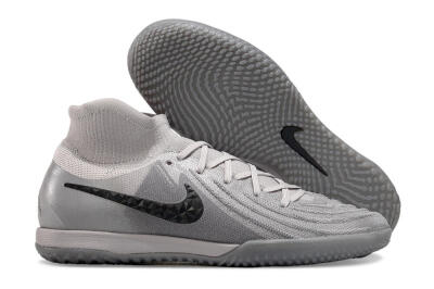 Nike Phantom Luna Elite NU IC High-Tops Soccer Shoes - Grey/Black/White