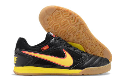 Supre x Nike SB Gato IC Low-Tops Soccer Shoes - Black/Yellow/Red