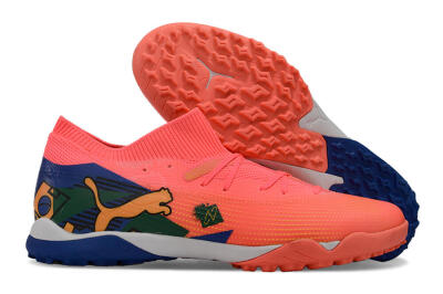 Puma Future Ultimate TF Low-Tops Soccer Shoes - Red/Yellow/Blue/Green