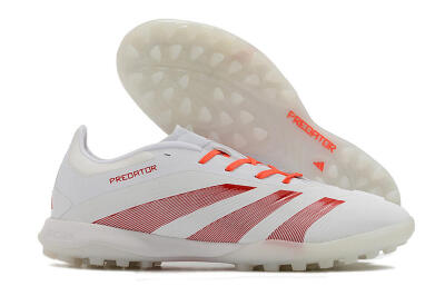 Adidas Predator 24 Elite TF Low-Tops Soccer Shoes - White/Red