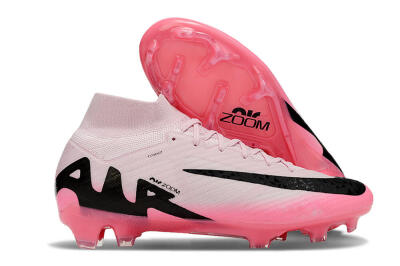 Nike Air Zoom Mercurial Superfly 9 Elite FG High-Tops Soccer Cleats - Pink/Black