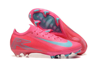 Nike Air Zoom Mercurial Vapor 16 Elite FG High-Tops Soccer Cleats - Pink/Mint