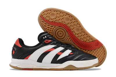 Adidas Predator Mundial IC Low-Tops Soccer Shoes - Black/White/Red