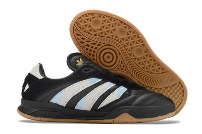 Adidas Predator Mundial IC Low-Tops Soccer Shoes - Black/White/Blue