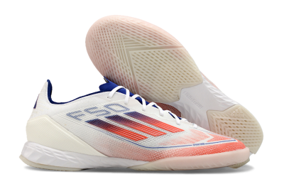 Adidas F50 Pro IC Low-Tops Soccer Shoes - Blue/Red/Beige