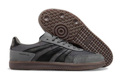 Adidas Predator 24 League Low IC Low-Tops Soccer Shoes - Grey/Black/Brown