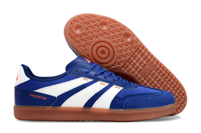 Adidas Predator 24 League Low IC Low-Tops Soccer Shoes - Blue/White/Brown