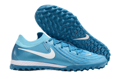 Nike Phantom GX 2 Elite TF Low-Tops Soccer Shoes - Blue Fury/White