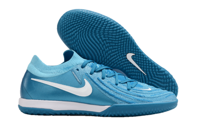 Nike Phantom GX 2 Elite IC Low-Tops Soccer Shoes - Blue Fury/White