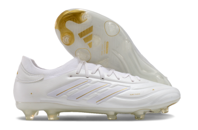 Adidas Copa Pure 2 FG Low-Tops Soccer Cleats - White/Gold
