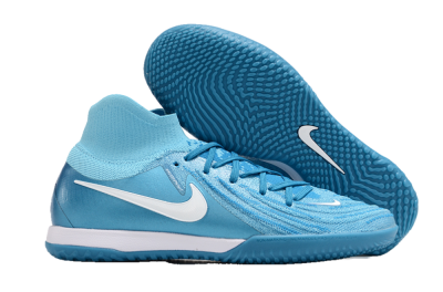 Nike Phantom Luna Elite NU IC High-Tops Soccer Shoes - Blue Fury/White