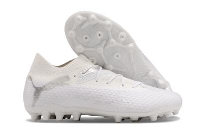 Puma Future Ultimate MG Low-Tops Soccer Cleats - White/Silver