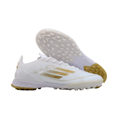 Adidas F50 Elite TF Low-Tops Soccer Shoes - White/Gold