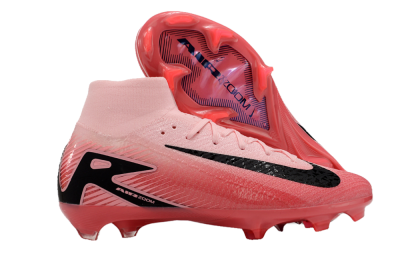 Nike Air Zoom Mercurial Superfly 10 Elite FG High-Tops Soccer Cleats - Pink/Black