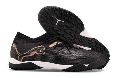 Puma Future Ultimate TF Low-Tops Soccer Shoes - Black/Gold/White