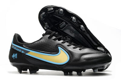 Nike Tiempo Legend 9 Elite FG Low-Tops Soccer Cleats - White/Jade/Beige