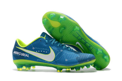 Nike Mercurial Vapor 11 FG Low-Tops Soccer Cleats - Blue/Yellow/White