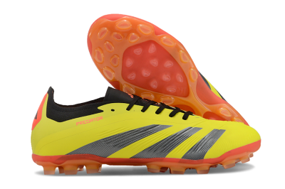 Adidas Predator 24 Elite AG Low-Tops Soccer Cleats - Yellow/Silver/Red