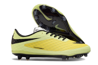 Nike Hypervenom Phantom FG Low-Tops Soccer Cleats - Yellow/Black/Silver