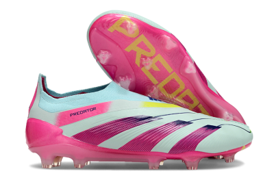 Adidas Predator Accuracy+ FG Low-Tops Soccer Cleats - Blue/Purple/Pink