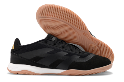 Adidas Predator Elite 24 IC Low-Tops Soccer Shoes - Black/White/Brown