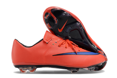 Nike Mercurial Vapor 10 FG Low-Tops Soccer Cleats - Red/Blue/Black