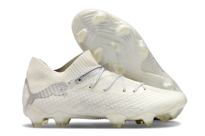 Puma Future 7 Ultimate FG Low-Tops Soccer Cleats - Beige/Silver