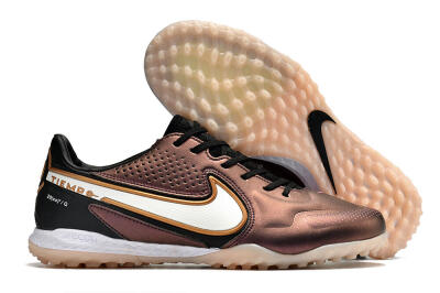 Nike React Tiempo Legend 9 Pro TF Low-Tops Soccer Shoes - Gold/White/Black