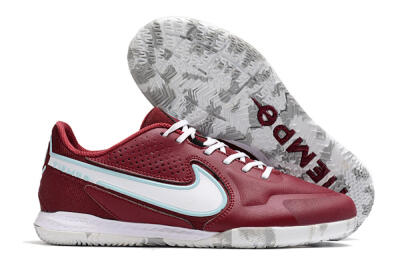 Nike React Tiempo Legend 9 Pro IC Low-Tops Soccer Shoes - Red/White/Jade