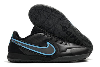 Nike React Tiempo Legend 9 Pro IC Low-Tops Soccer Shoes - Black/Blue