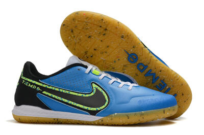 Nike React Tiempo Legend 9 Pro IC Low-Tops Soccer Shoes - Blue/Yellow/Black