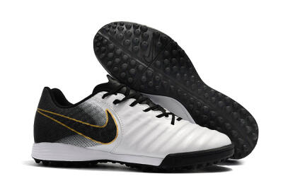Nike Tiempox Ligera IV TF Low-Tops Soccer Shoes - White/Gold/Black