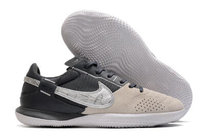 Nike Street Gato IC Low-Tops Soccer Shoes - Beige/Silver/Black