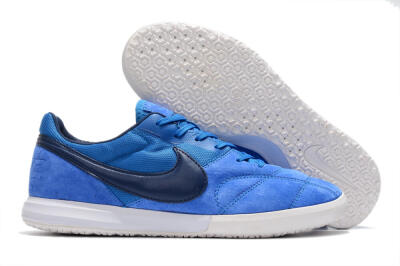Nike Premier 2 Sala IC Low-Tops Soccer Shoes - Blue/White