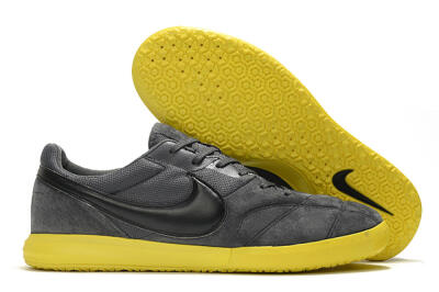 Nike Premier 2 Sala IC Low-Tops Soccer Shoes - Grey/Black/Yellow
