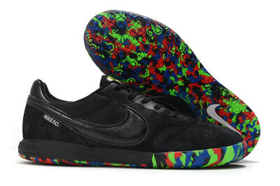 Nike Premier 2 Sala IC Low-Tops Soccer Shoes - Black/Red/Green/Blue