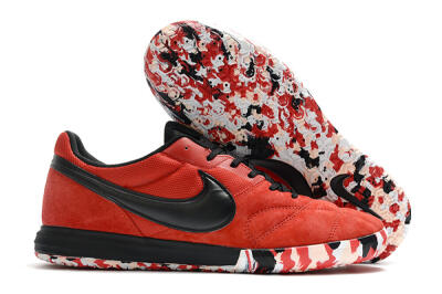 Nike Premier 2 Sala IC Low-Tops Soccer Shoes - Red/Black/White