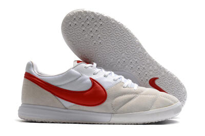 Nike Premier 2 Sala IC Low-Tops Soccer Shoes - Grey/White/Red