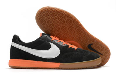 Nike Premier 2 Sala IC Low-Tops Soccer Shoes - Black/White/Brown