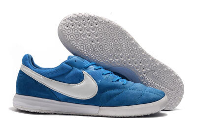 Nike Premier 2 Sala IC Low-Tops Soccer Shoes - Blue/White
