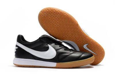 Nike Premier 2 Sala IC Low-Tops Soccer Shoes - Black/White/Brown