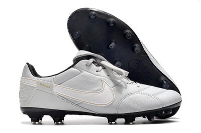 Nike The Premier 3 FG Low-Tops Soccer Cleats - Grey/White/Black