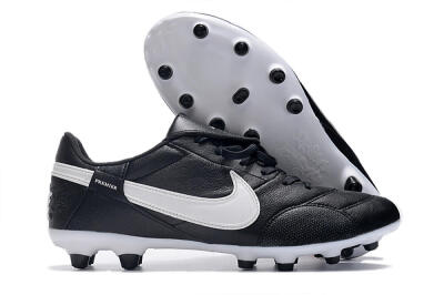 Nike The Premier 3 FG Low-Tops Soccer Cleats - Black/White