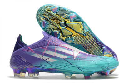 Adidas X Speedflow+ FG Low-Tops Soccer Cleats - Jade/Purple/Pink