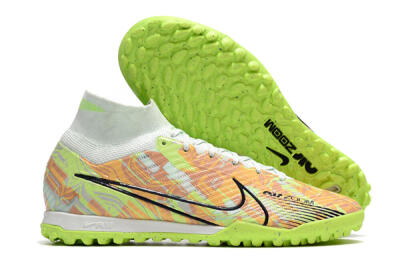 Nike Air Zoom Mercurial Superfly 9 Elite TF High-Tops Soccer Shoes - Yellow/Brown/Black