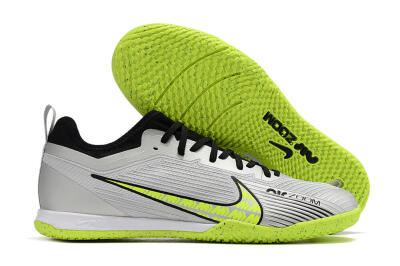 Nike Air Zoom Mercurial Vapor 15 Pro IC Low-Tops Soccer Shoes - Silver/Yellow/Black