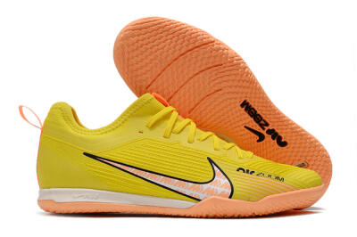 Nike Air Zoom Mercurial Vapor 15 Pro IC Low-Tops Soccer Shoes - Yellow/Pink/Black